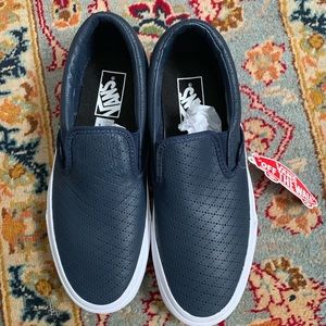 Perforated Leather Slip-on Vans